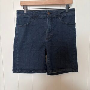 Women's Dark Blue Denim Jorts